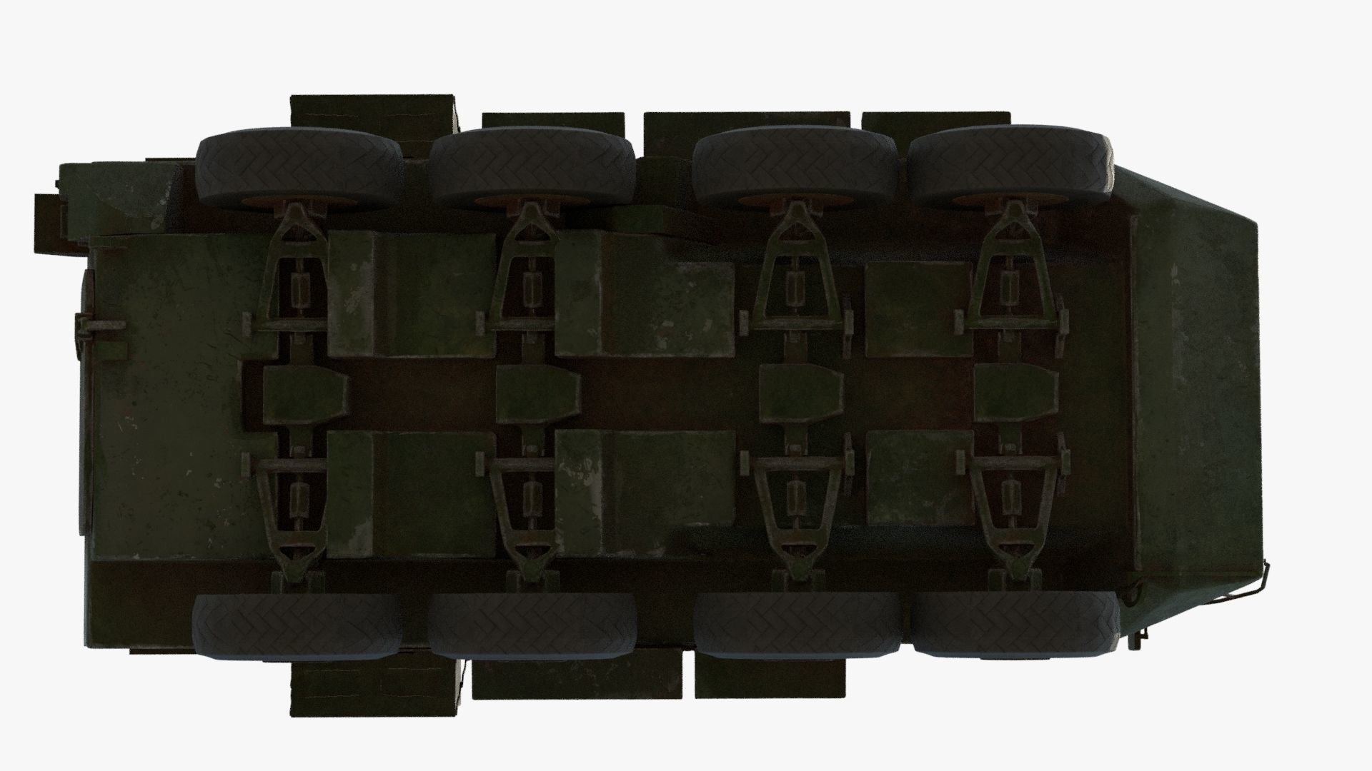 Armored Vehicle Low-poly 3D model_10