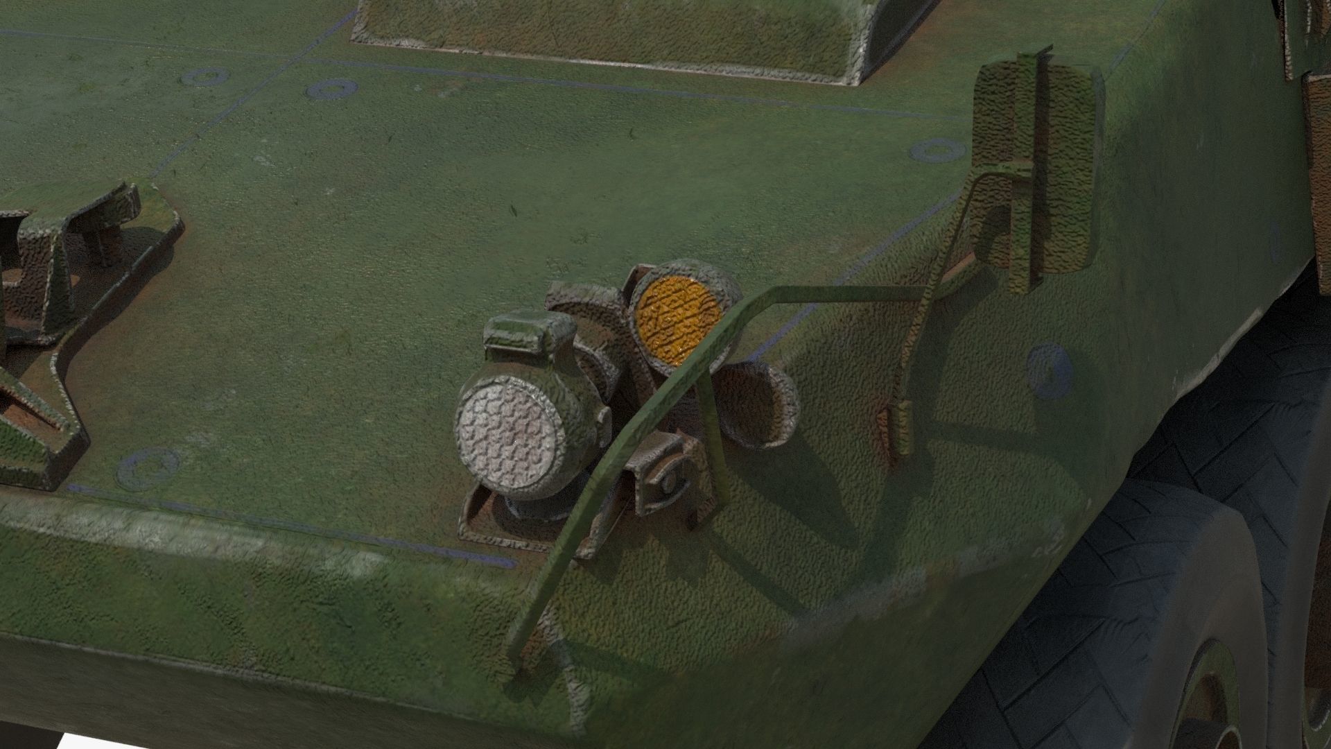 Armored Vehicle Low-poly 3D model_12