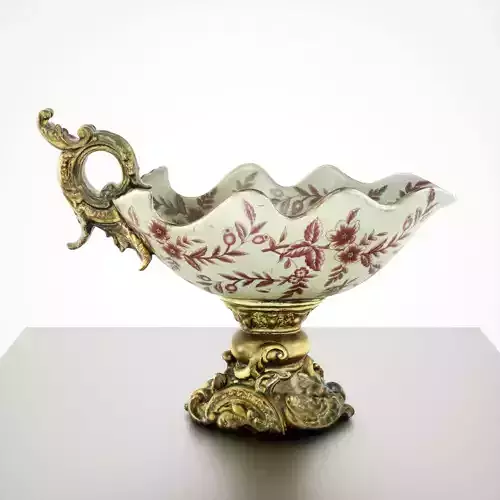 Antique Floral Bowl