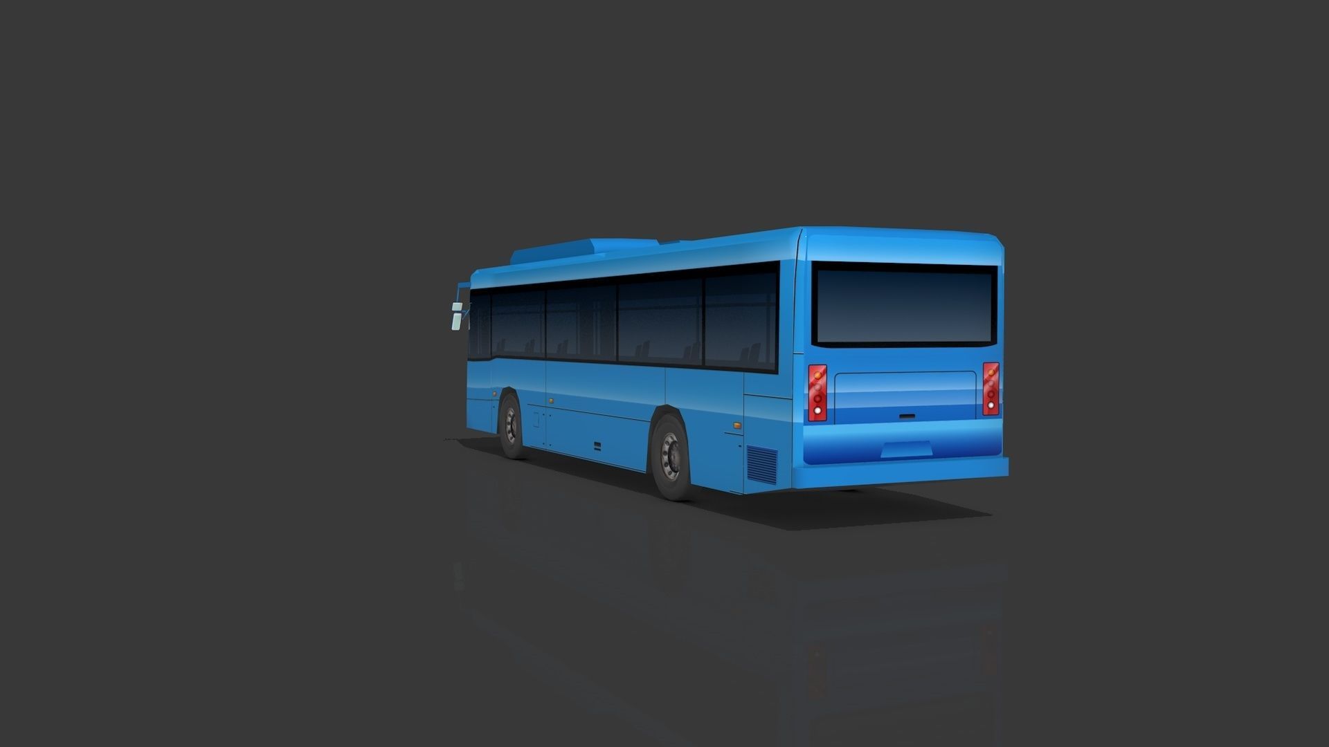 Lowpoly Bus - Buses Low-poly 3D model_22