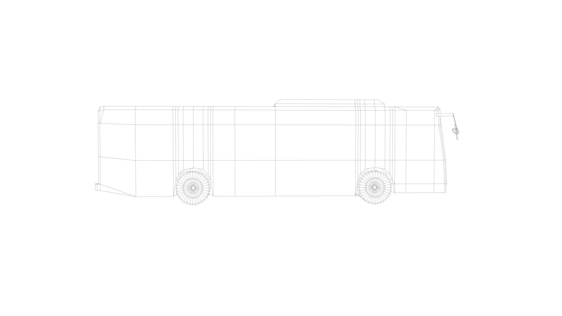 Lowpoly Bus - Buses Low-poly 3D model_31