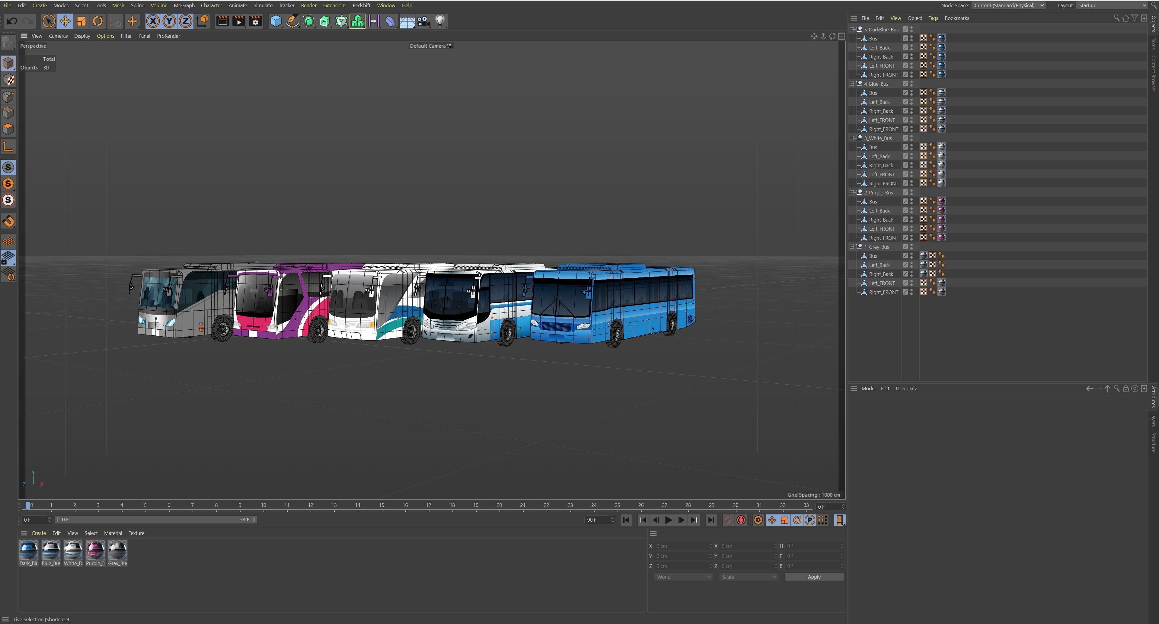 Lowpoly Bus - Buses Low-poly 3D model_35
