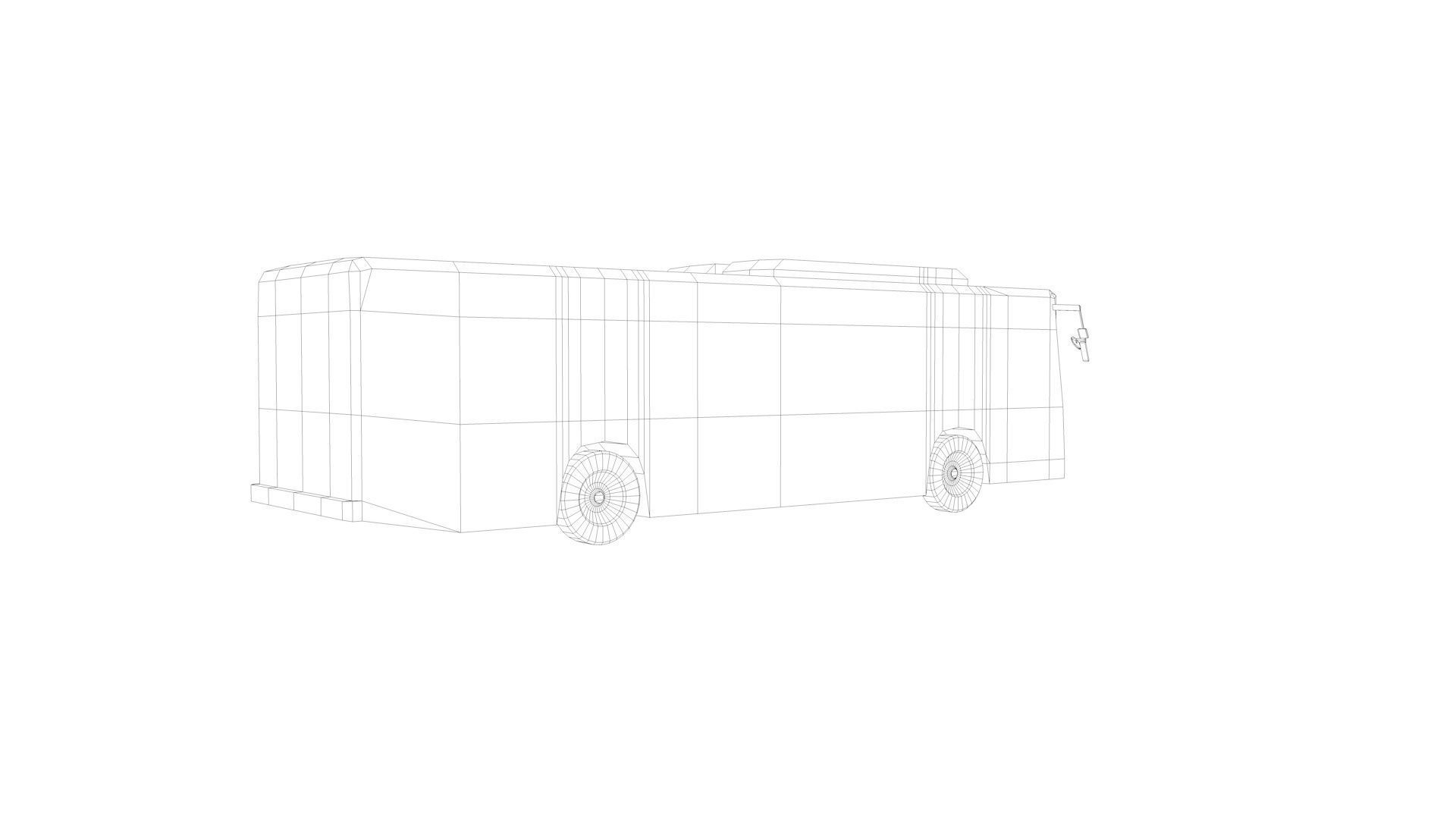 Lowpoly Bus - Buses Low-poly 3D model_32