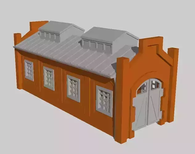 Engine House by Outland Models 3D Printable