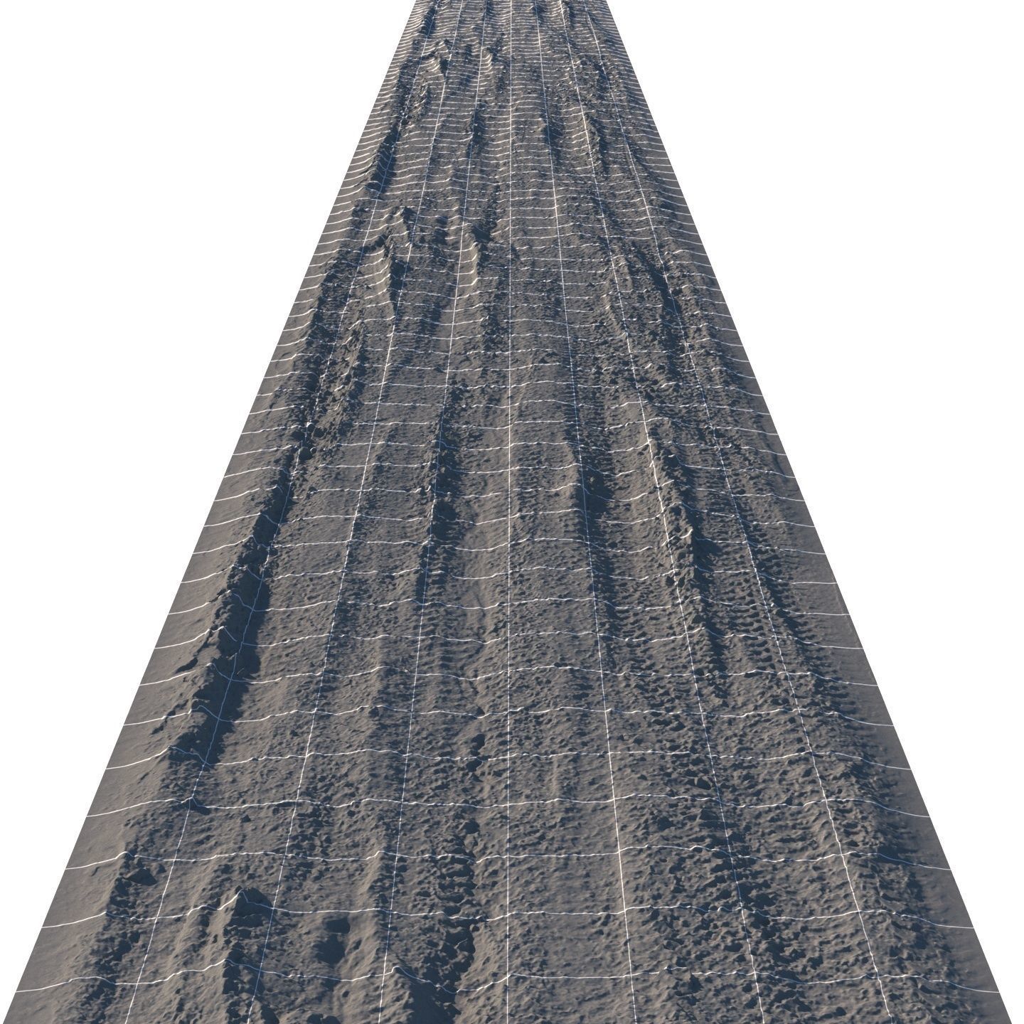 Spring muddy road 03 - 14 meters 3D model_11
