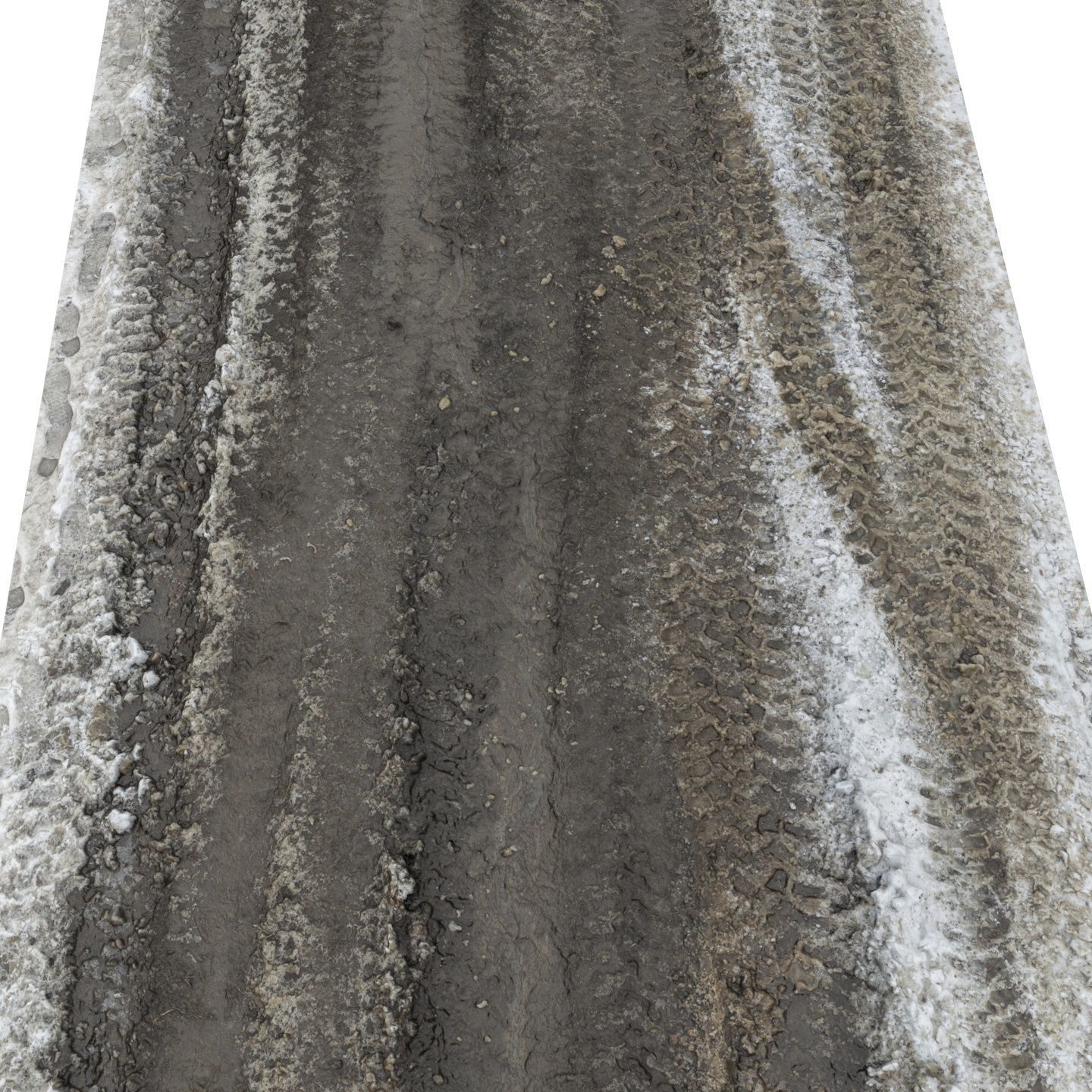 Spring muddy road 03 - 14 meters 3D model_7