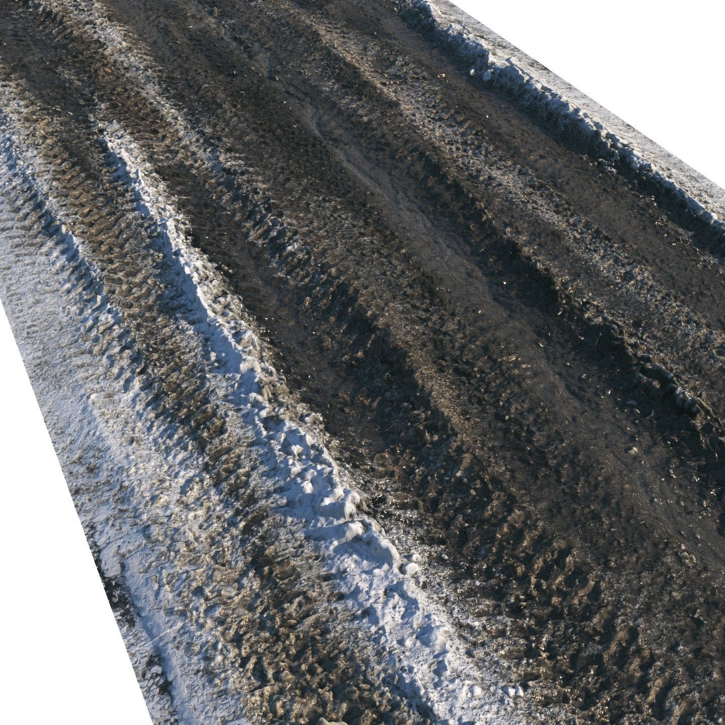 Spring muddy road 03 - 14 meters 3D model_10