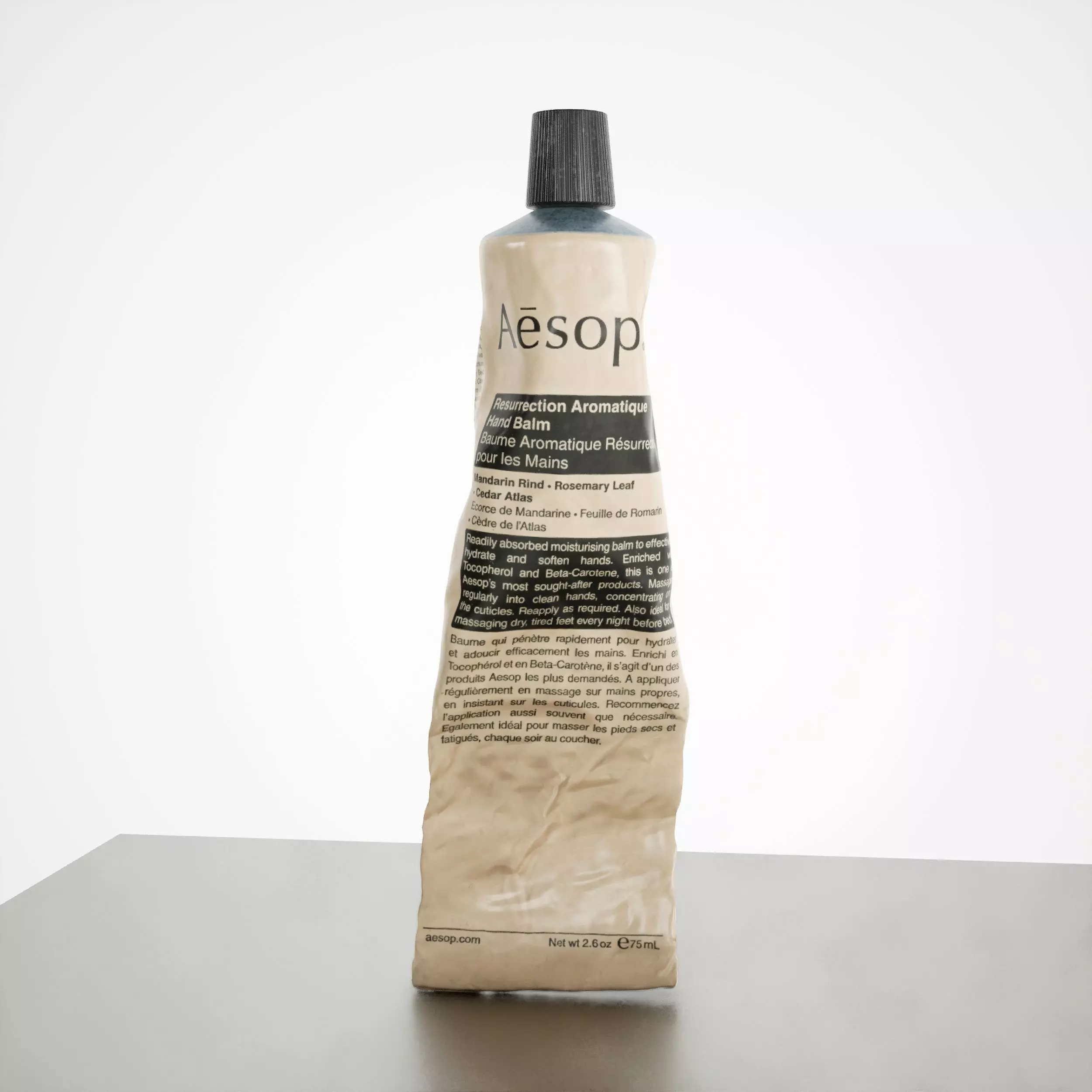 Game-Ready Hand Cream Low-poly 3D model