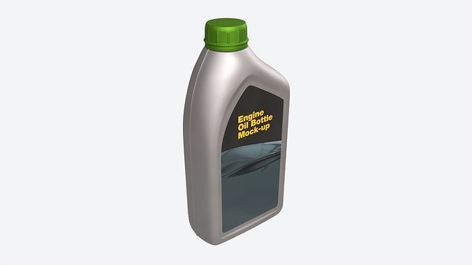 Engine Oil Bottle Mockup 3D model 2