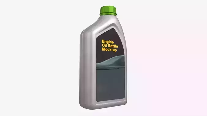 Engine Oil Bottle Mockup