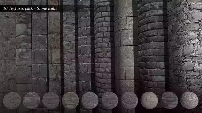 Textures Pack 6 - Stone walls