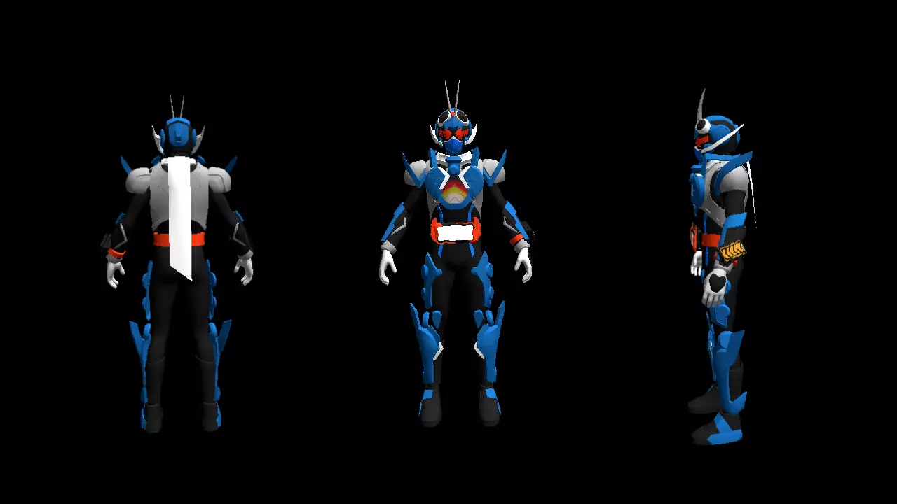 Kamen rider gotchard 3D model_0