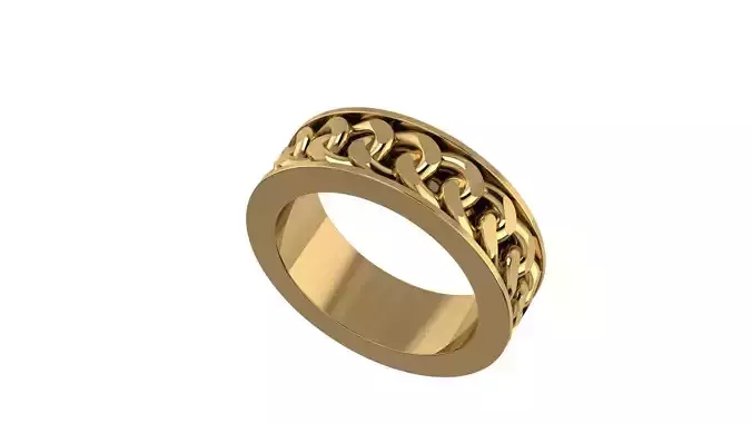 Cuban link Chain Ring 16 5mm