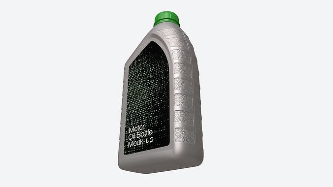 Engine Oil Bottle with Scale Mockup 3D model 4
