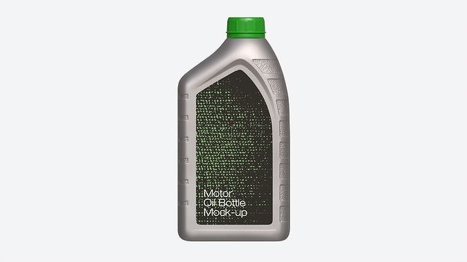 Engine Oil Bottle with Scale Mockup 3D model 5