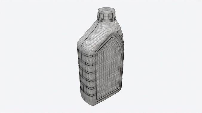 Engine Oil Bottle with Scale Mockup 3D model 7