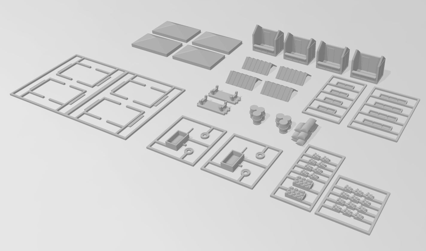 Food Market Stand Booth by Outland Models 3D Printable 3D print model_4