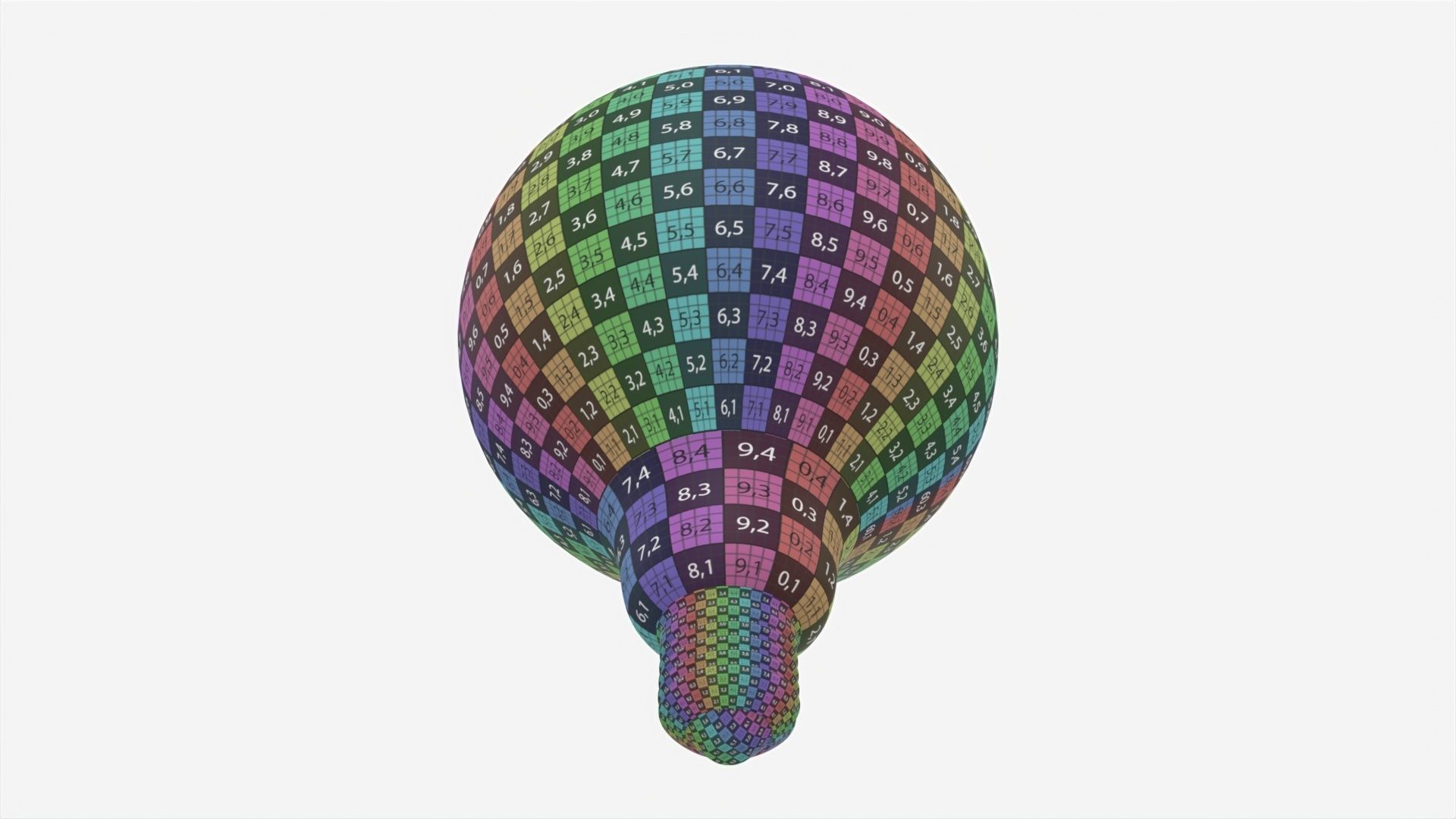 Led Bulb Type G120 3D model_6