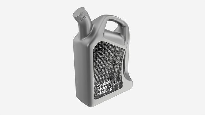 Motor Oil Bottle Mockup 3D model 5