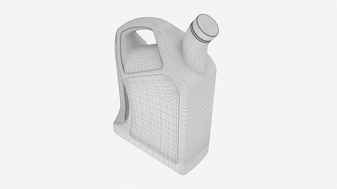 Motor Oil Bottle Mockup 3D model 7