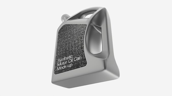 Motor Oil Bottle Mockup 3D model 4