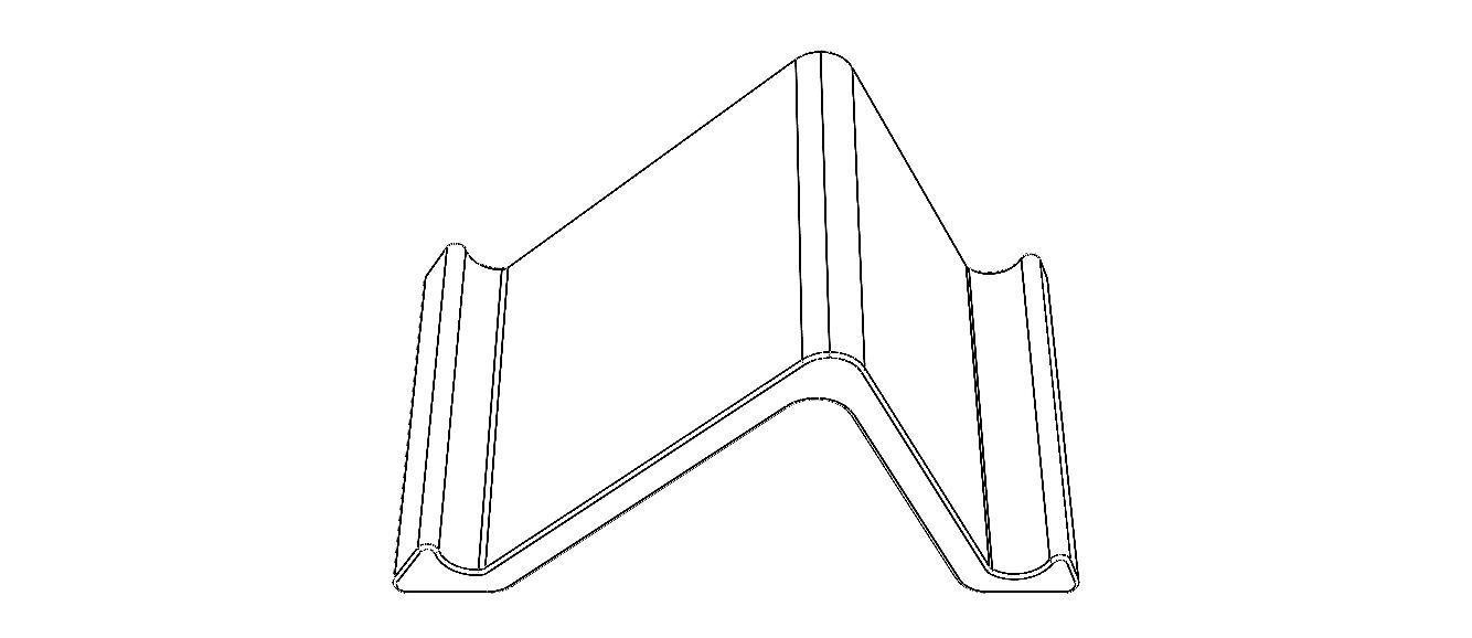 Plastic Stand Holder for Ipad 3D print model_18