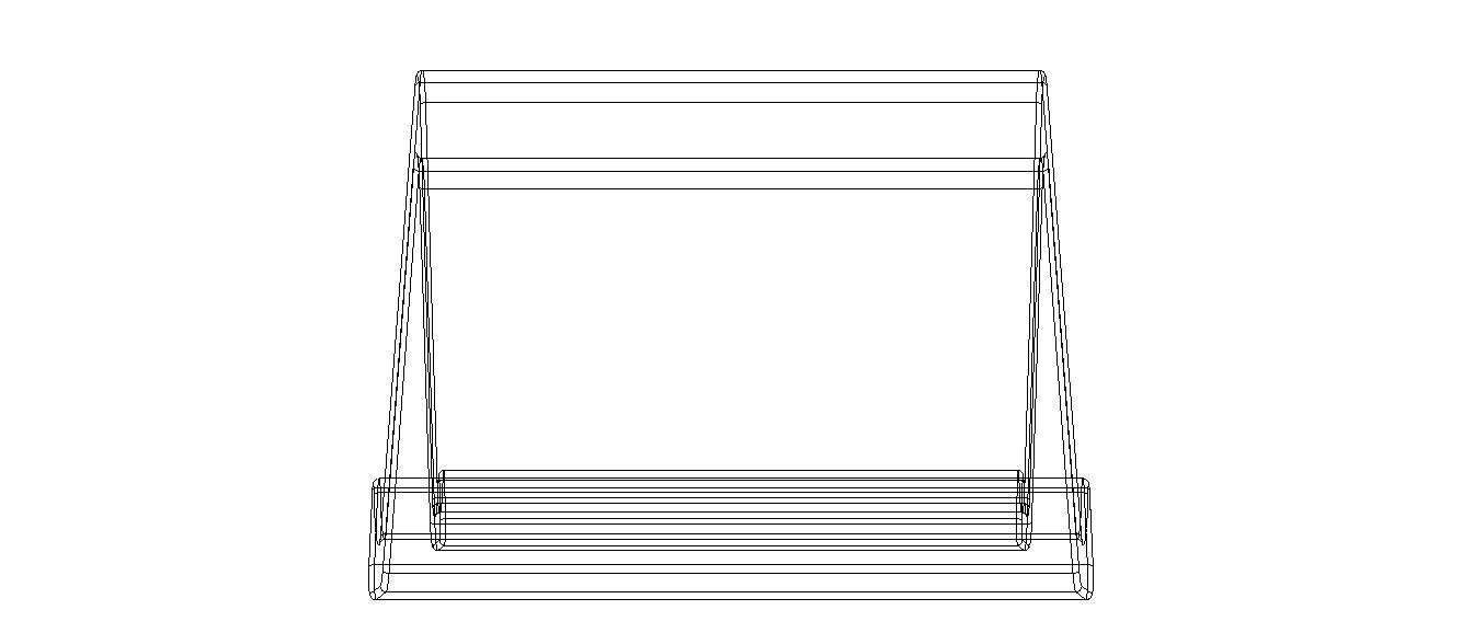 Plastic Stand Holder for Ipad 3D print model_40