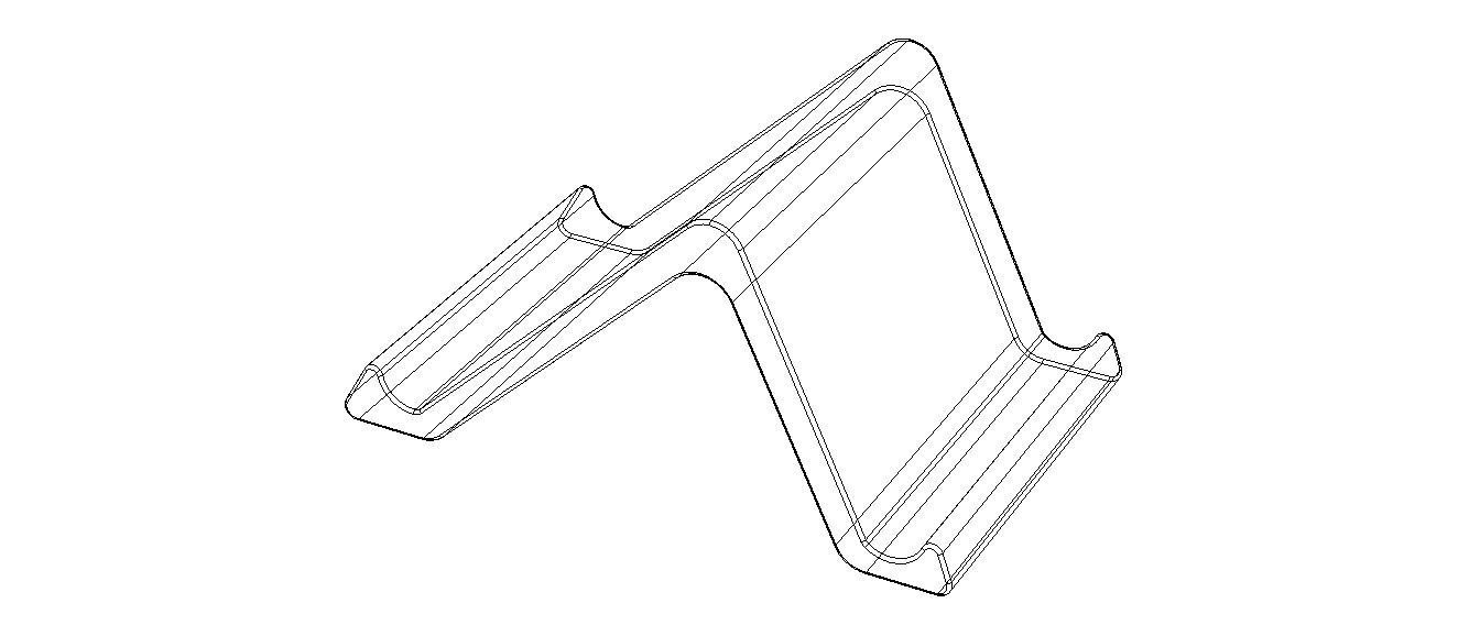 Plastic Stand Holder for Ipad 3D print model_12
