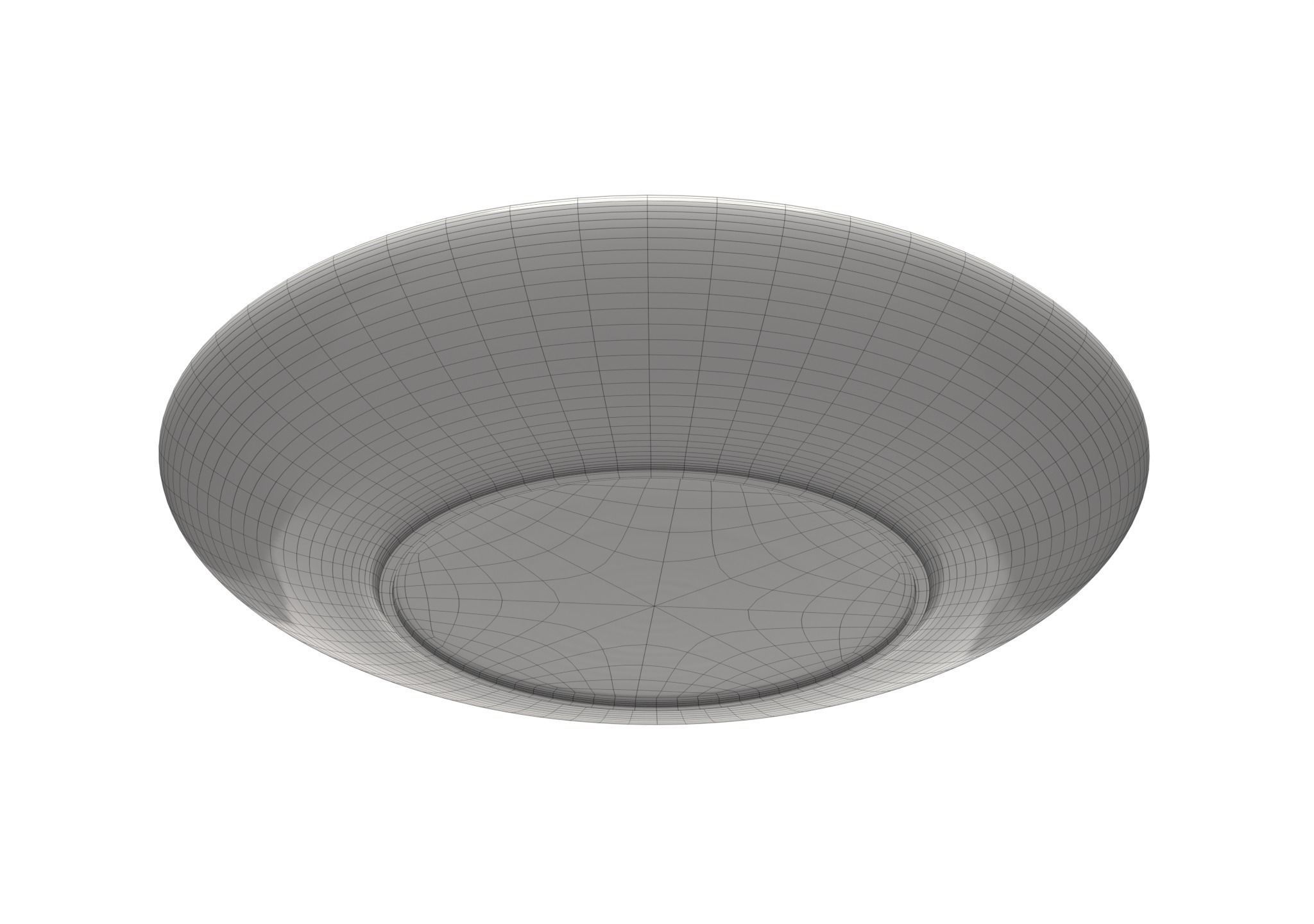 Plate Low-poly 3D model_3