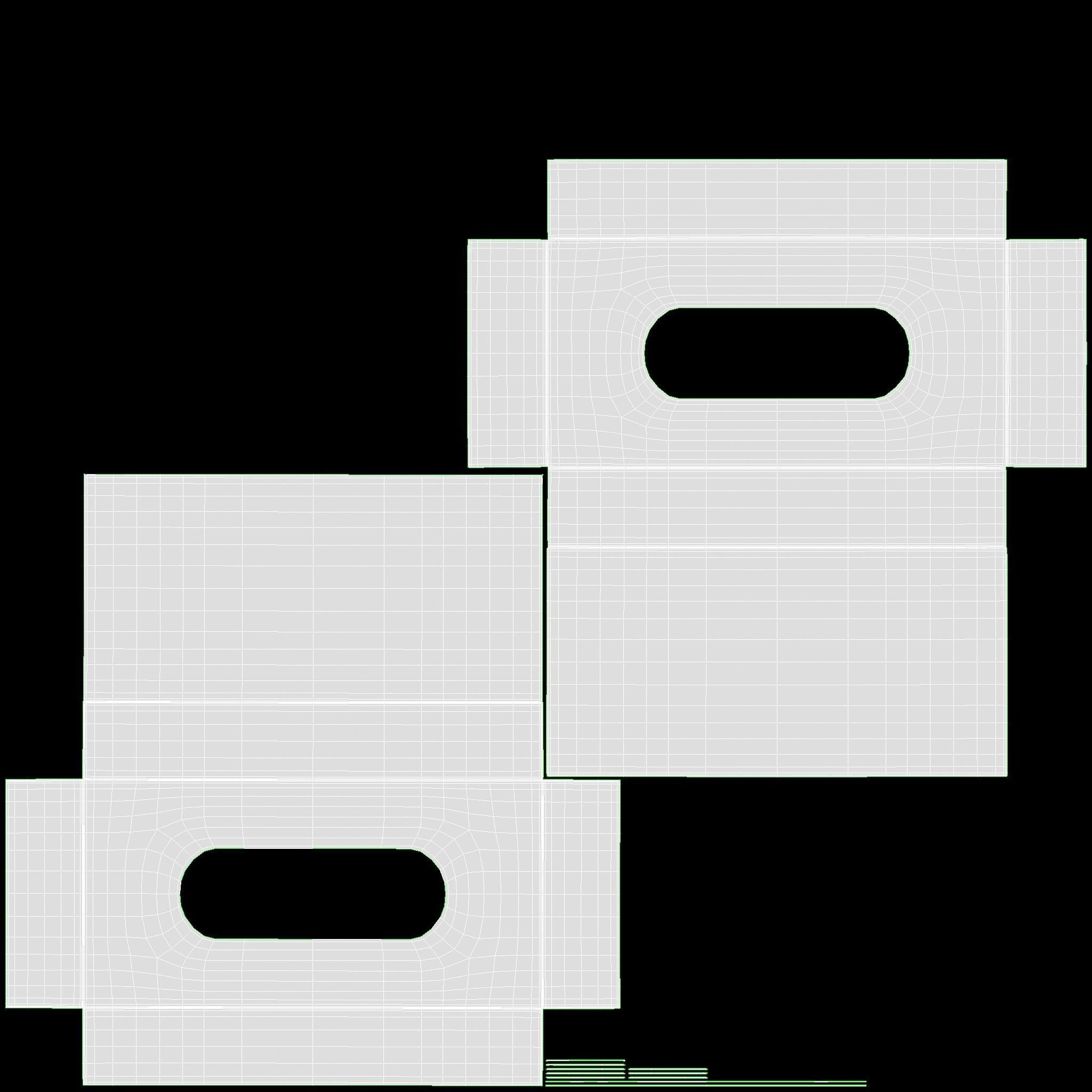 Tissue Box Rectangular Mockup 3D model_10