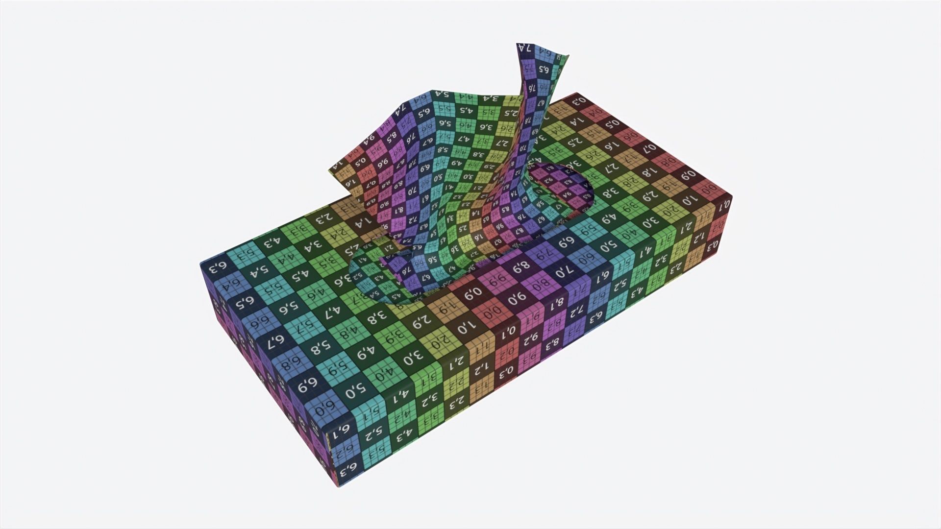 Tissue Box Rectangular Mockup 3D model_8