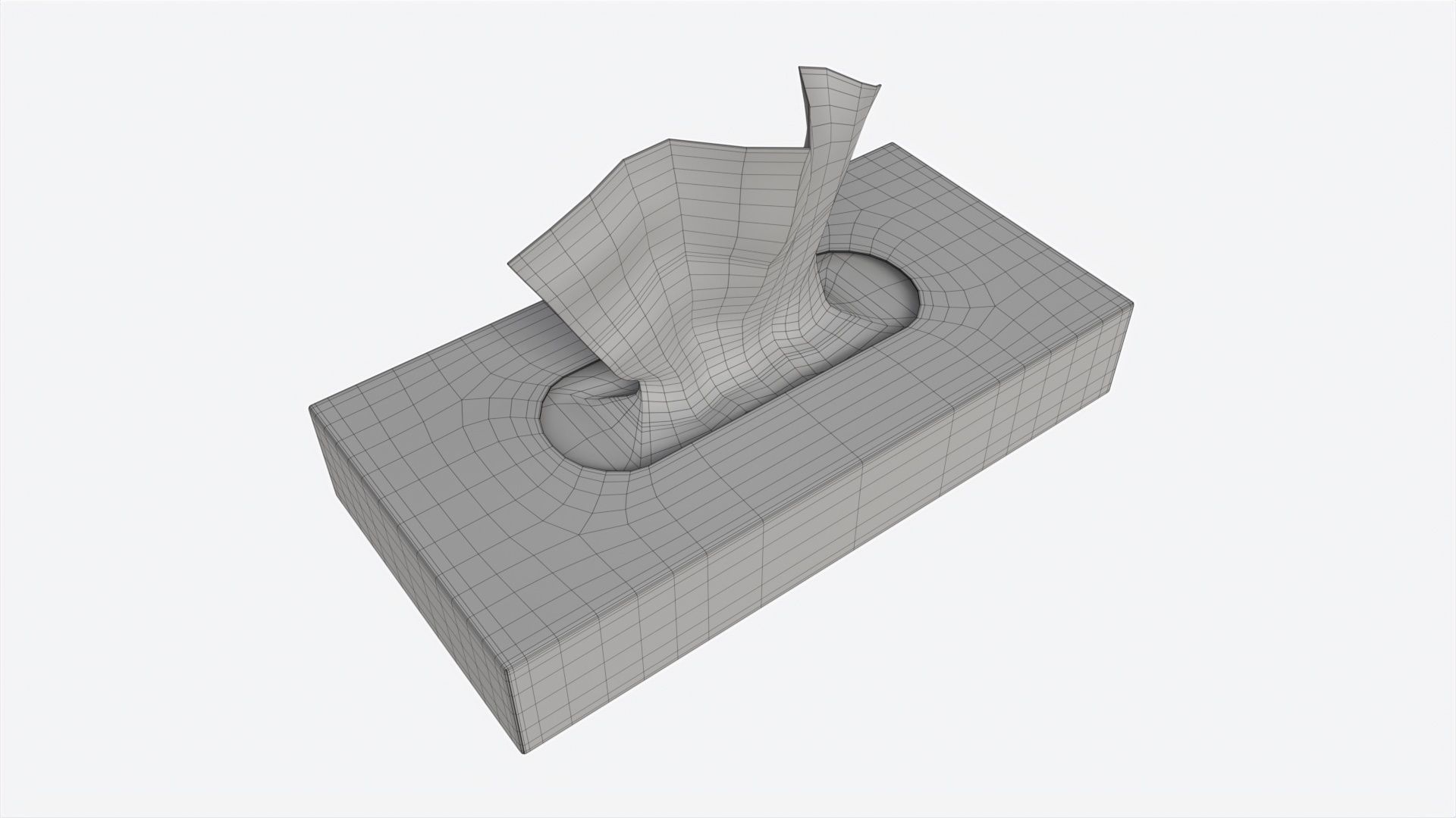 Tissue Box Rectangular Mockup 3D model_6