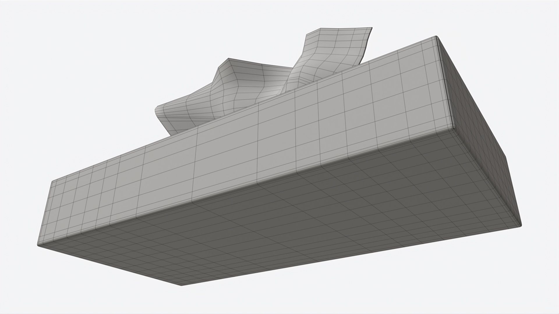 Tissue Box Rectangular Mockup 3D model_7