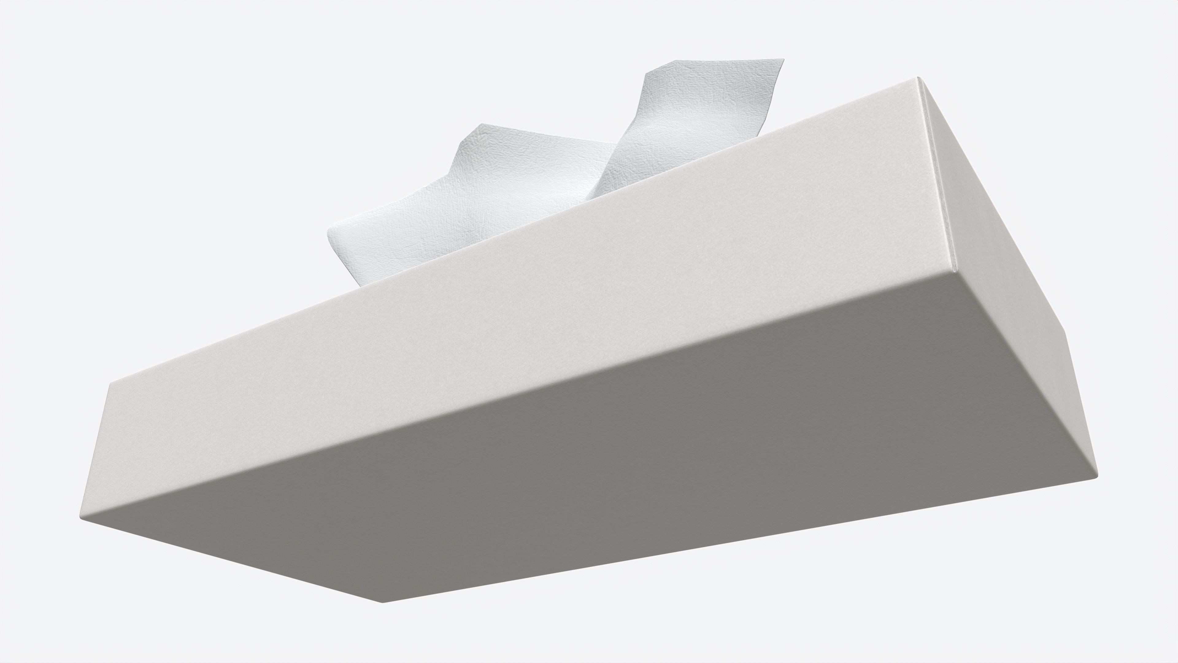 Tissue Box Rectangular Mockup 3D model_3
