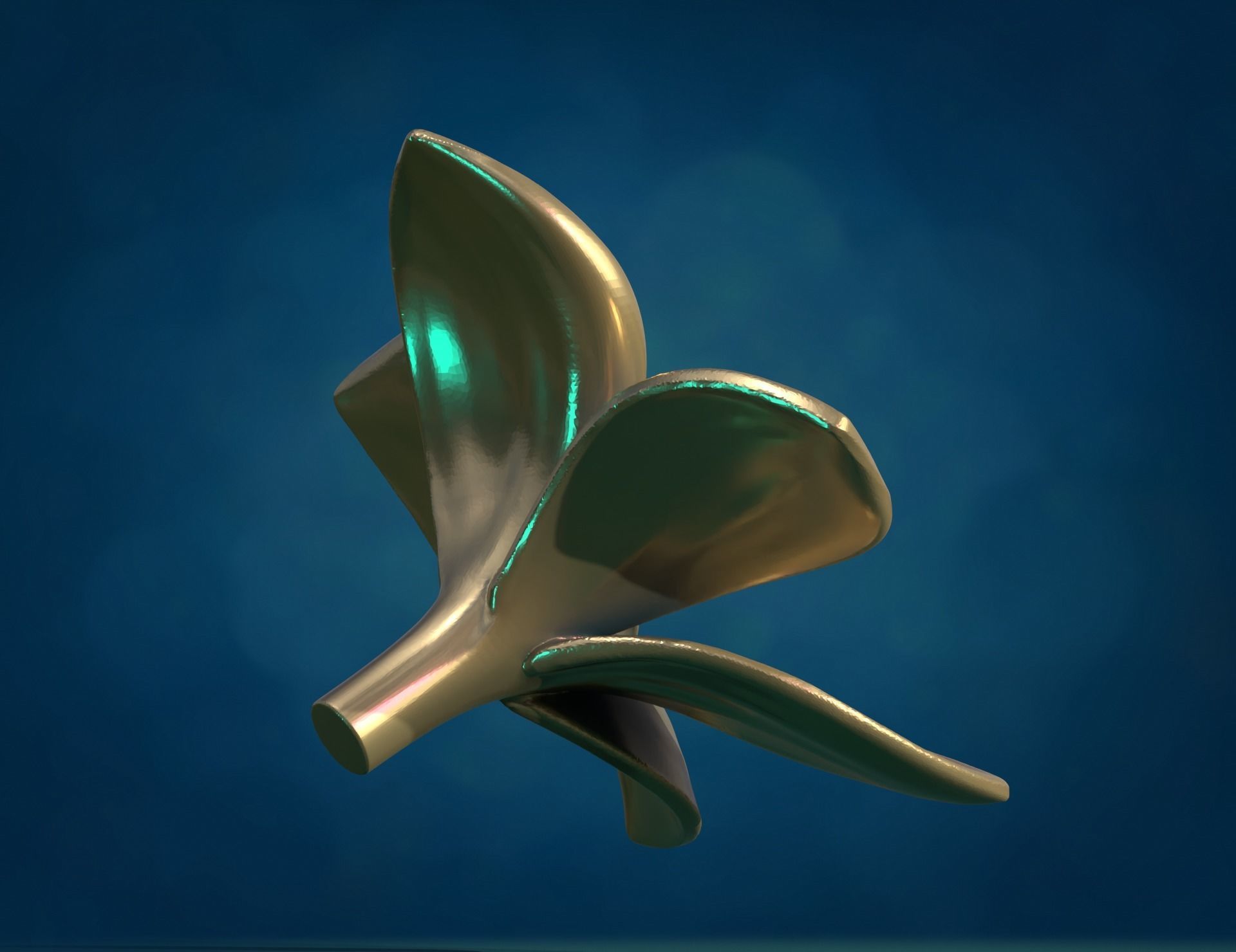 Plumeria Flower 3D print model_4