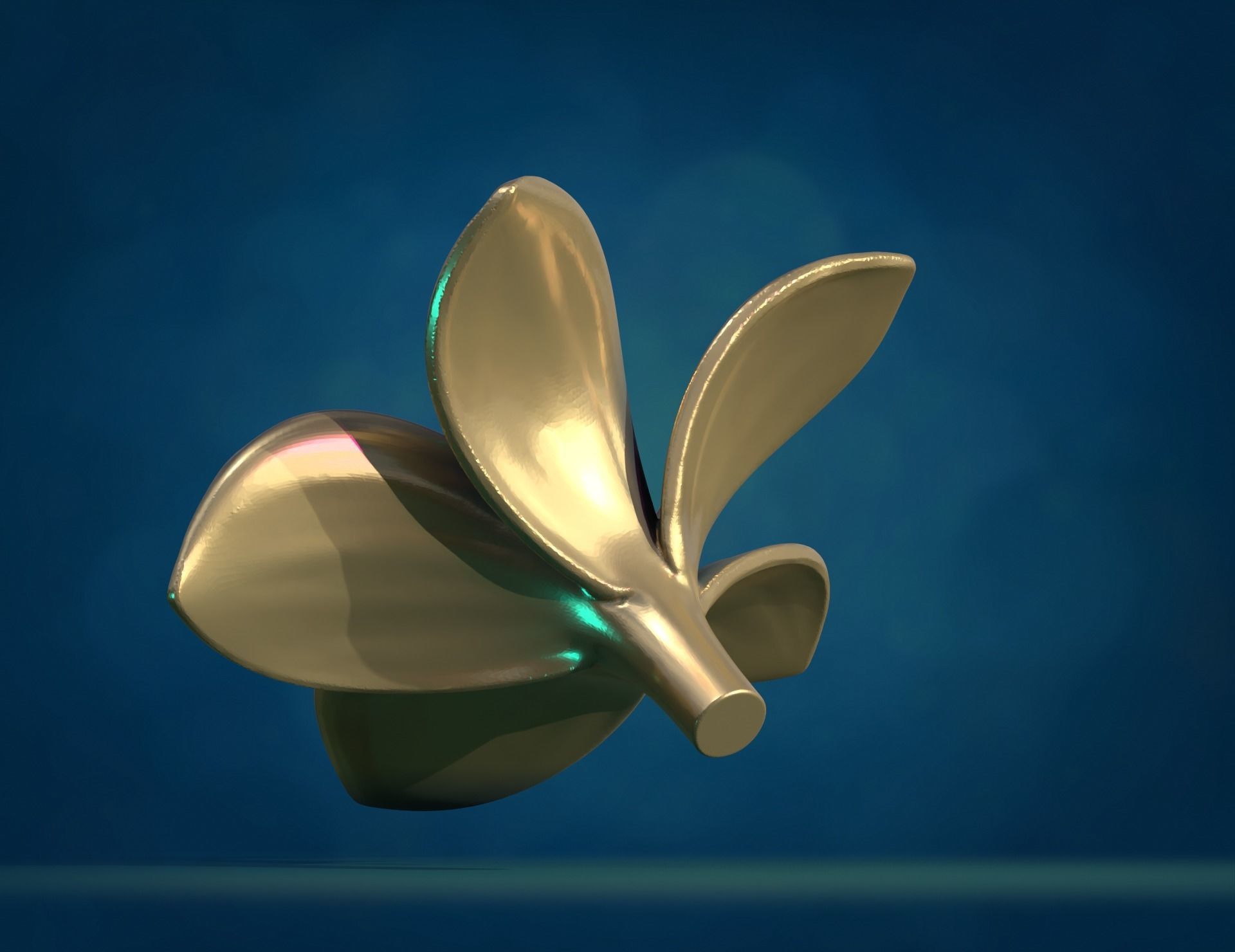 Plumeria Flower 3D print model_6