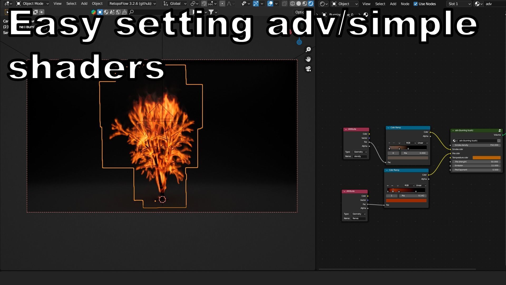 High-Resolution Burning tree - vdb animated 3D model_3