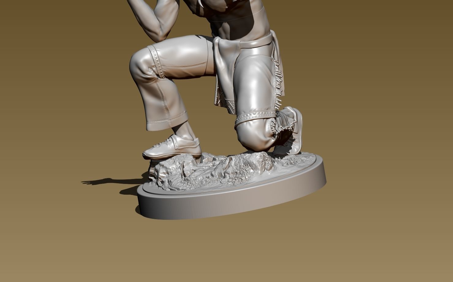 American Native Rifle 3D print model_25