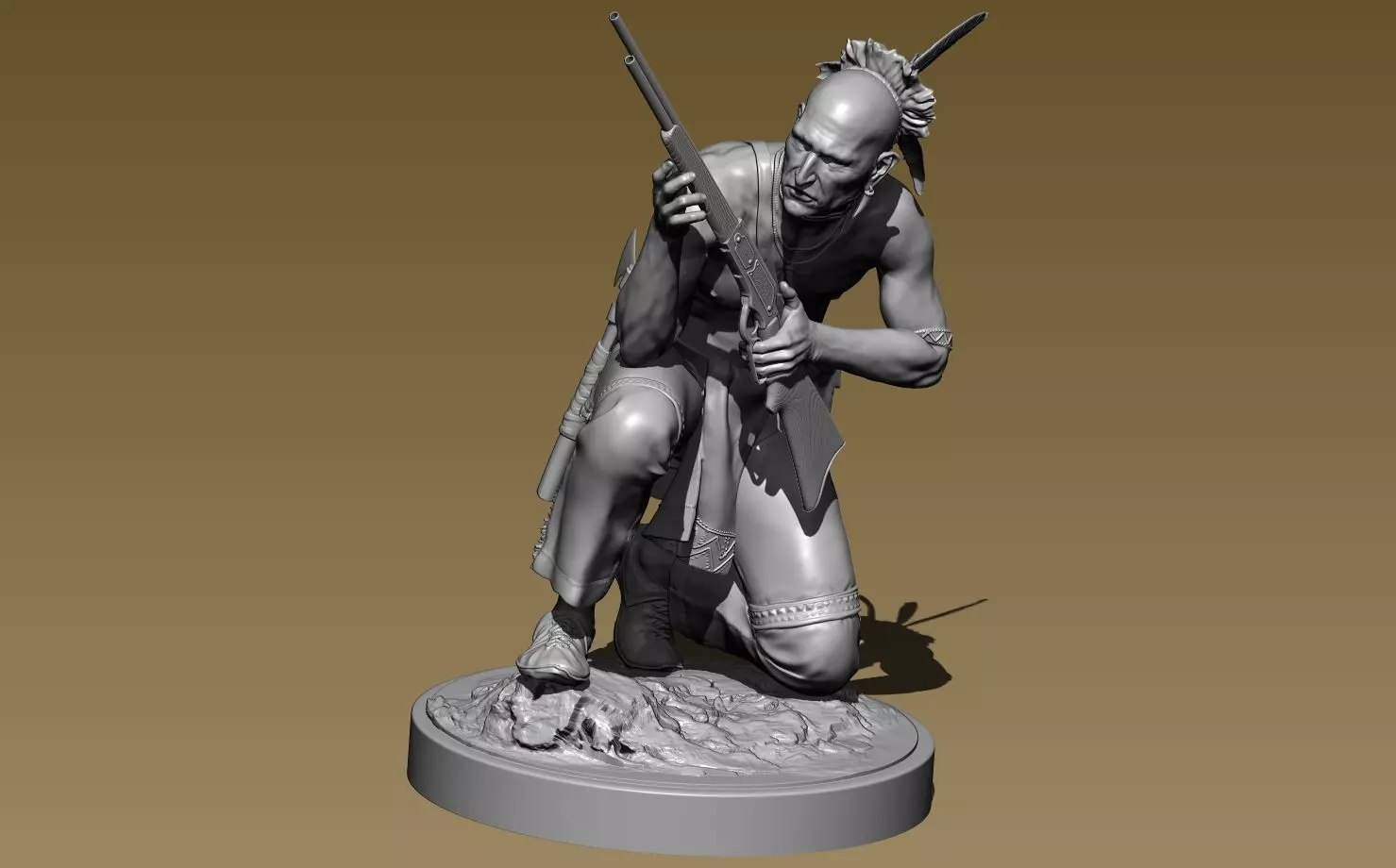 American Native Rifle 3D print model_0