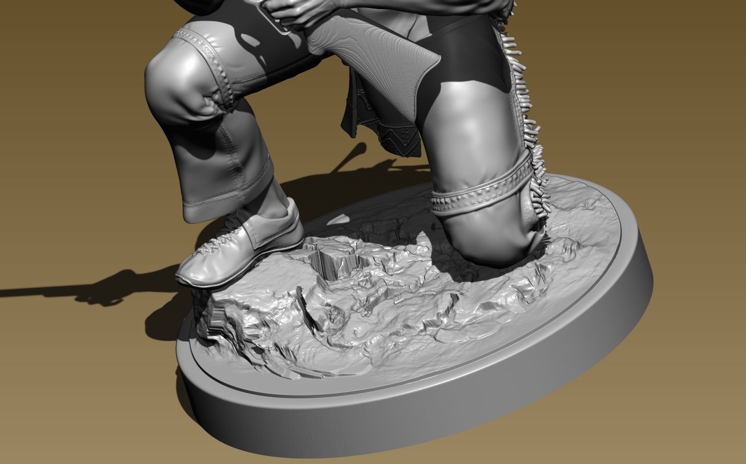 American Native Rifle 3D print model_4