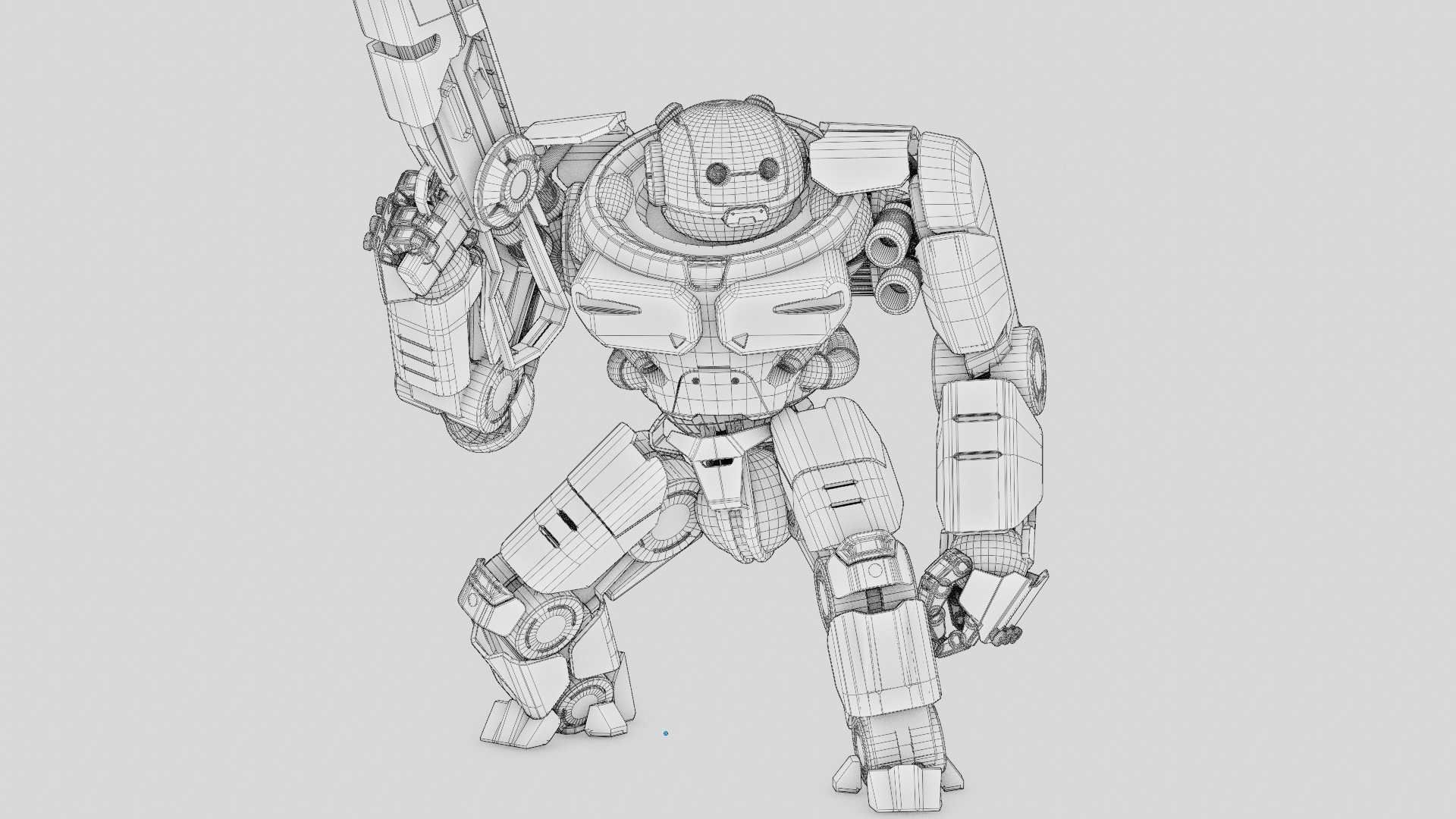 DOOM FIGHTER-V2   RIGGED 3D model_38