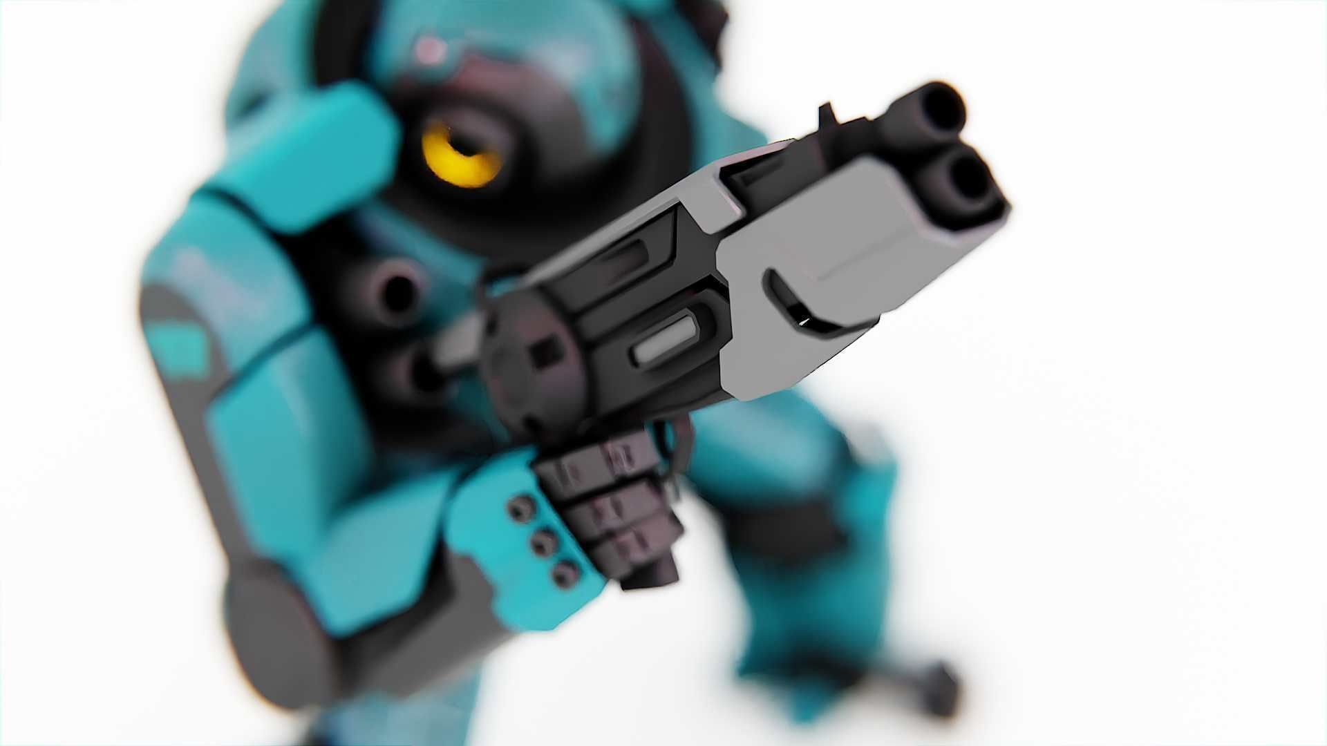 DOOM FIGHTER-V2   RIGGED 3D model_16