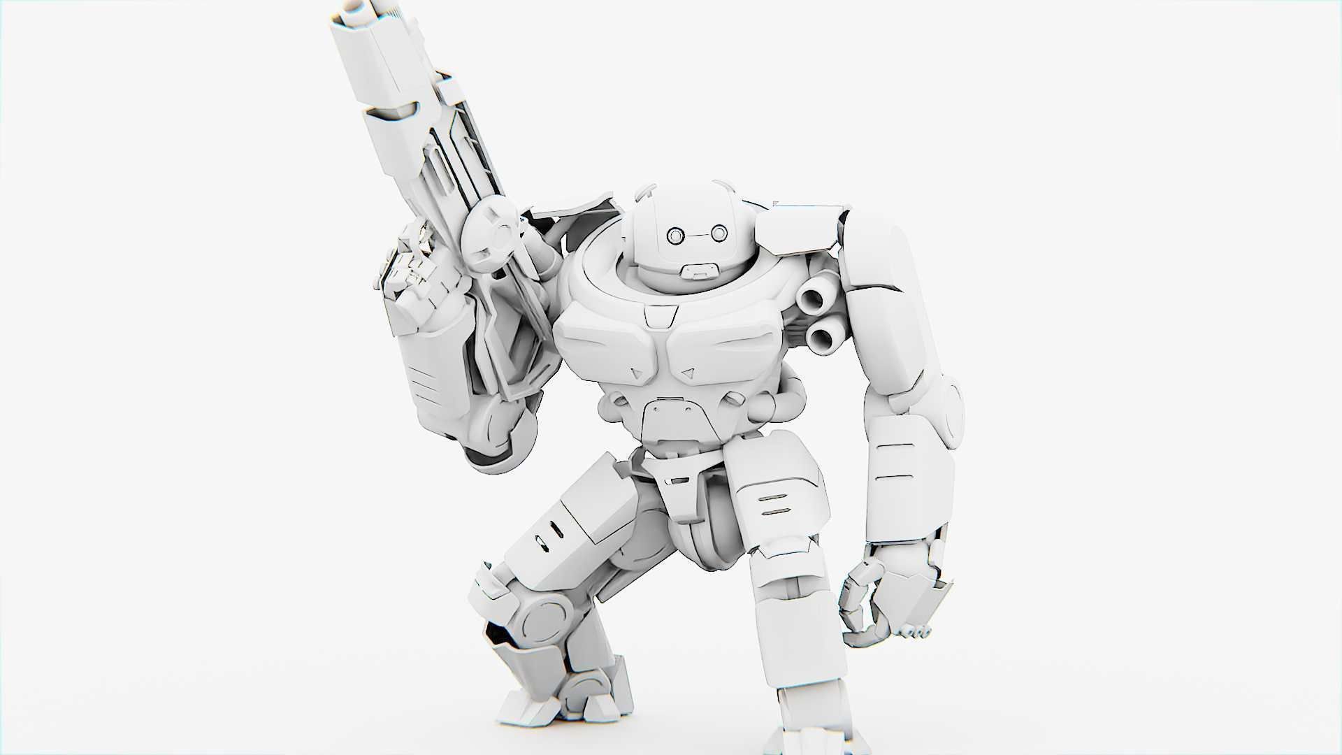 DOOM FIGHTER-V2   RIGGED 3D model_32