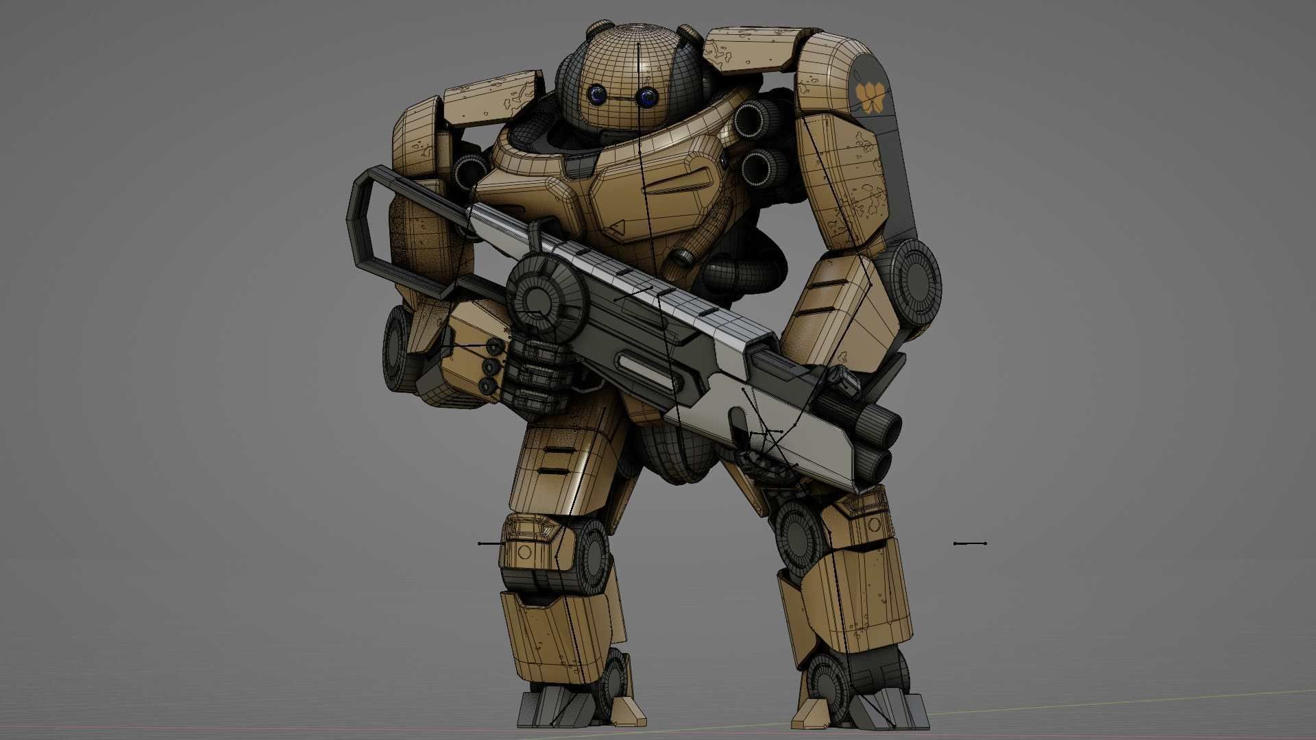 DOOM FIGHTER-V2   RIGGED 3D model_35