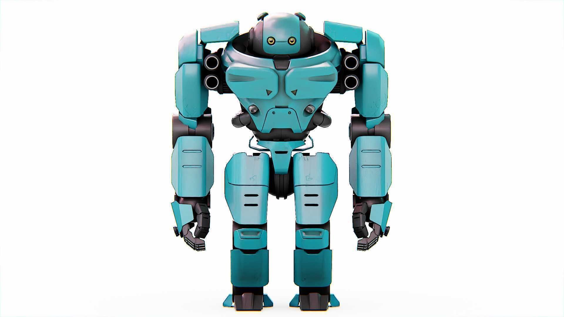 DOOM FIGHTER-V2   RIGGED 3D model_17