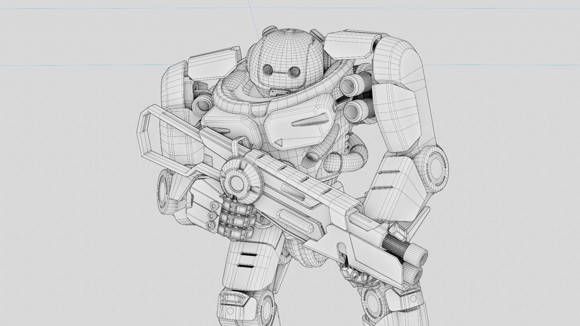 DOOM FIGHTER-V2   RIGGED 3D model_37
