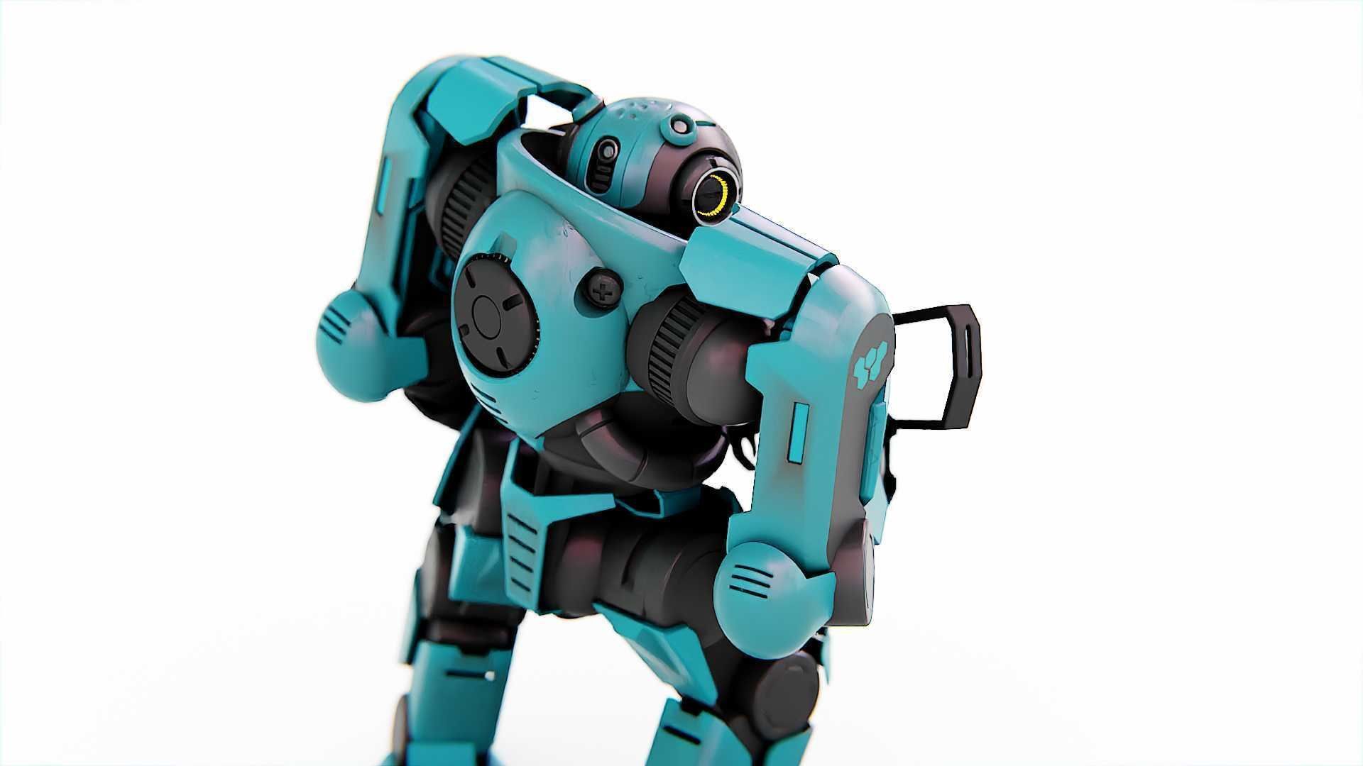 DOOM FIGHTER-V2   RIGGED 3D model_22