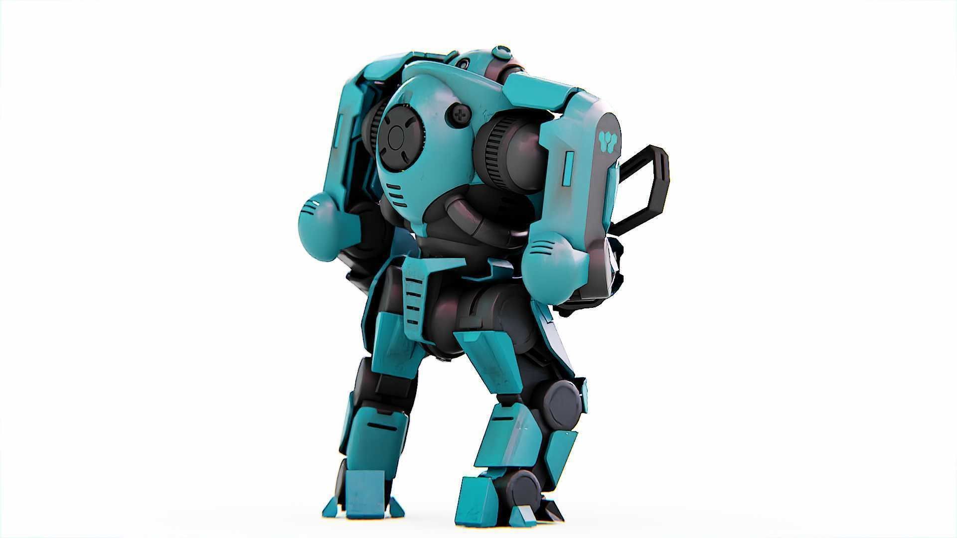 DOOM FIGHTER-V2   RIGGED 3D model_27