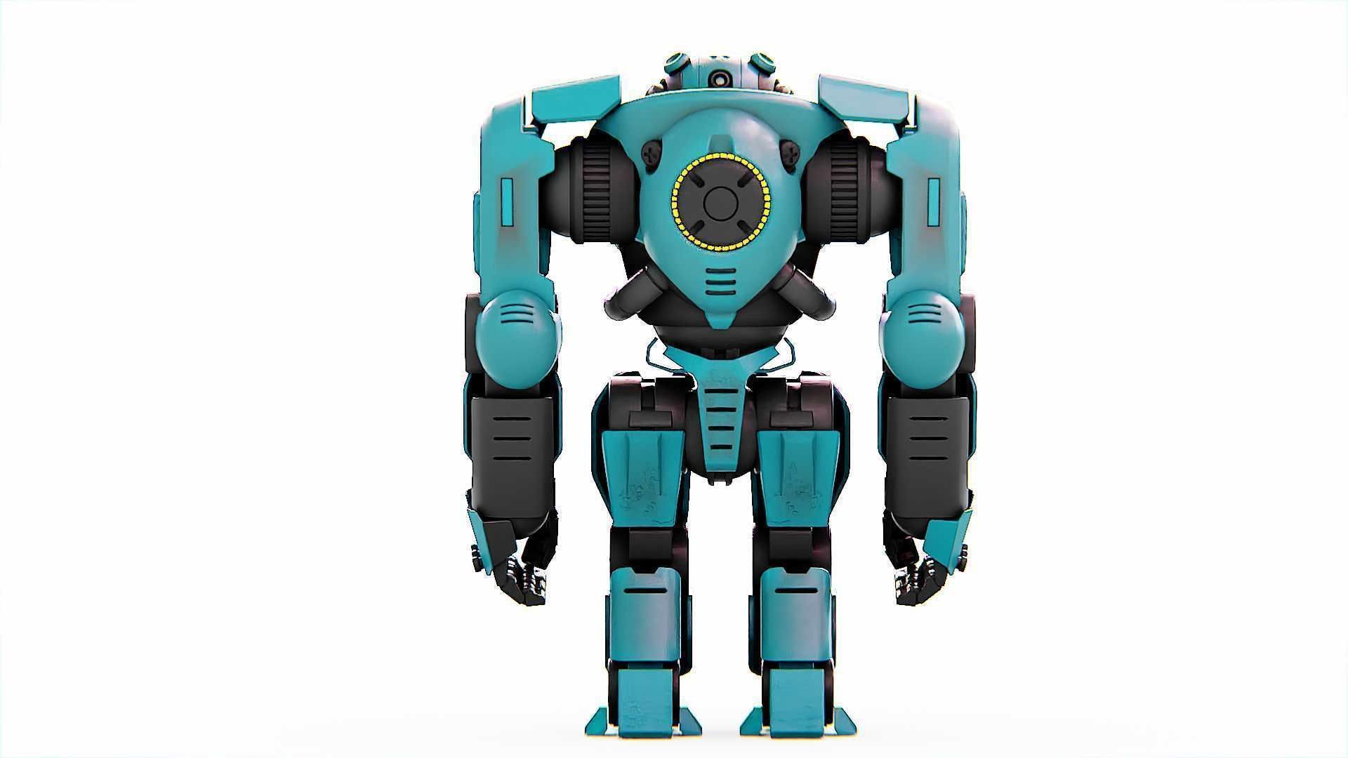 DOOM FIGHTER-V2   RIGGED 3D model_18