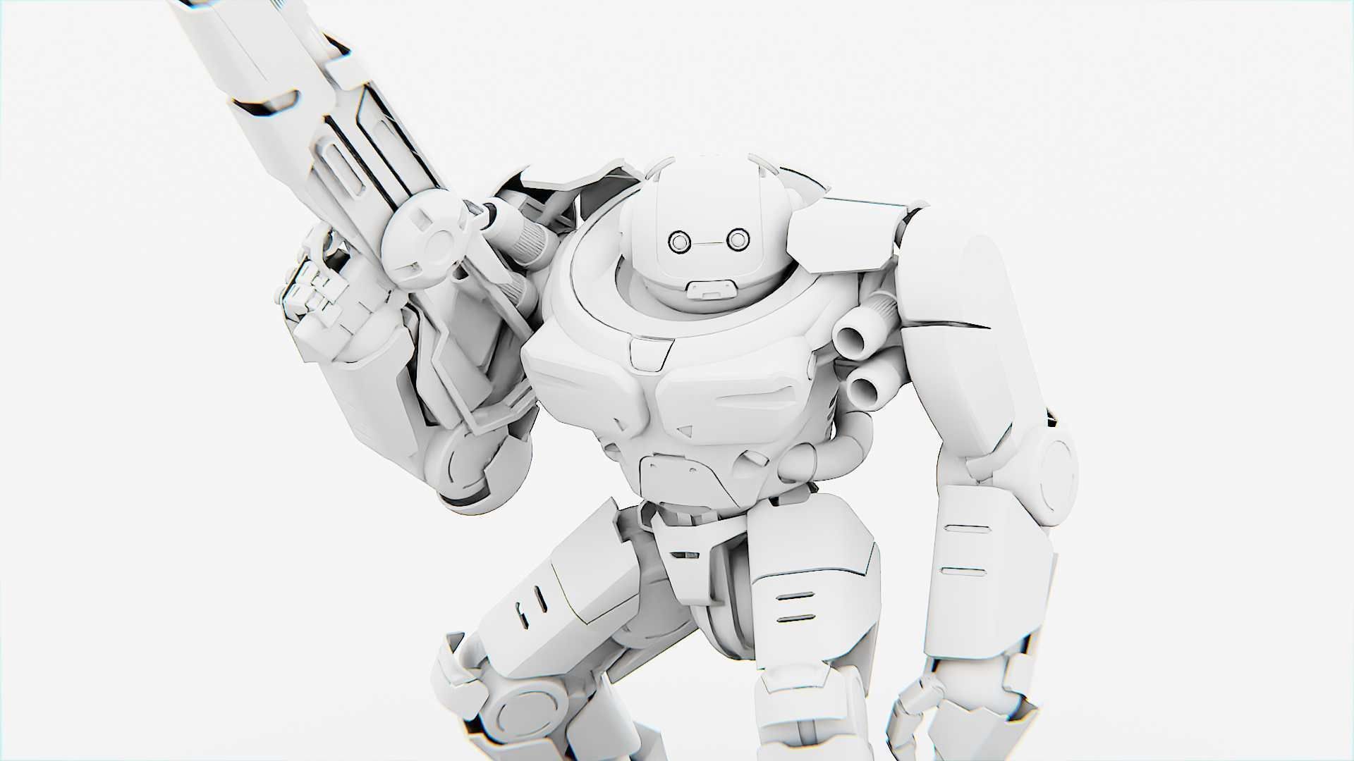 DOOM FIGHTER-V2   RIGGED 3D model_30